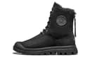 AU&MU Shearling High Fleece Lined Short Combat Black