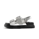 LAOMIAO Cow Split One Strap 4.5cm Silver