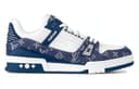 LOUIS VUITTON Trainer White Blue