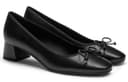 CHARLES&KEITH Small Ck PU, Textile Chunky Heel 4.2cm