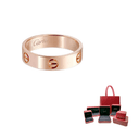 CARTIER LOVE 18K Gold Rings Rose Gold