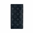 LOUIS VUITTON Brazza Monogram Canvas Wallet Black