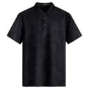 SEPTWOLVES Polo Shirts Black Polo Collar Moderate Straight Fit