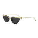 DIOR Metal Cat Eye Sunglasses Gold