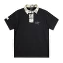 Arcteryx TShirts Black/Black Polo Collar Moderate Straight Fit