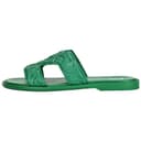 LOUIS VUITTON Oasis Slide Slippers Green