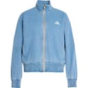 Adidas Denim Jackets Crystal Sky Stand Collar Moderate