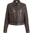 PAROSH Jackets Brown Lapel Moderate