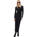 PINKO LongSleeved Black Moderate Long Skirt