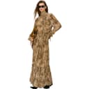 PINKO LongSleeved Apricot Blossom Pattern Moderate Long Skirt