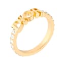 DIOR Metal Rings Gold/White