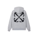 OFFWHITE Sweatshirts Gray Hooded (Nondetachable) Moderate Straight Fit