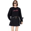 PINKO Sweatshirts Black Crew Neck Moderate