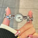 Zgo Hello Kitty Cobranded Quartz Movement Alloy Strap Watch Watch White Dial Waterproof
