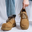 V ZERO FIVE Chunky Derby Microfiber Light Brown
