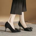 ZUOMILUO Suede Slim Heel