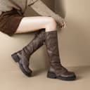 AGSDON Knee high 5CM Brown
