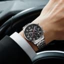 FILA Collection Perpetual Calendar With Three Hands Wrist Quartz Movement Black Dial