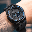 CASIO Liquid Crystal/Analog Dual Display Series 48.5mm Blue Watch