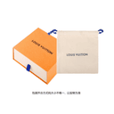 LOUIS VUITTON Initiales Canvas Metal Parts Brown Width 3cm