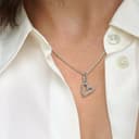Pandora Cubic Zirconia Necklaces Silver