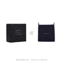 PRADA Metal Calfskin Black Width 3.3cm