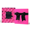 Apm Monaco Valentine 925 Sterling Silver Stud Earrings Fuchsia