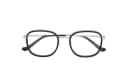 GUCCI Titanium Acetate Irregular Shape Eyeglass Frames Black