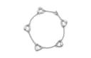 TIFFANY & CO. 2000 Elsa Peretti Sterling Silver Open Heart Bracelet
