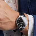TISSOT Junya Collection Quartz Movement Watch 39mm Black Dial Stainless Steel Case Strap