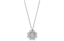 BUCCELLATI White Gold Diamond Necklaces Silver