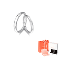 FANCI 925 Sterling Silver Ring Pair