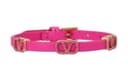 Valentino Metal Crystal Bangles Pink