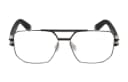 PHILIPP PLEIN Metal Irregular Shape Eyeglass Frames Black