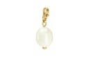 TORY BURCH Pearl Brass Charms / Pendants White