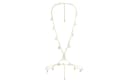 Swarovski Metal Crystal Body Chains Gold