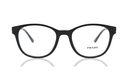 PRADA Acetate Square Eyeglass Frames Black