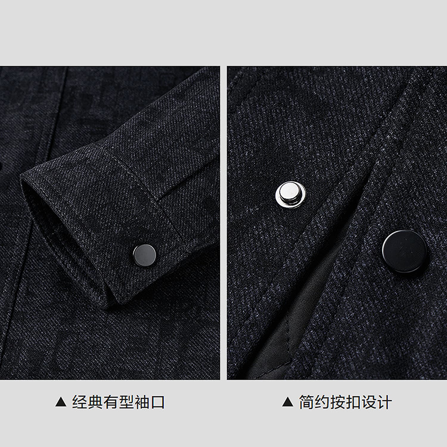 HLA Jackets Navy Blue Pattern E3 Lapel Moderate Other