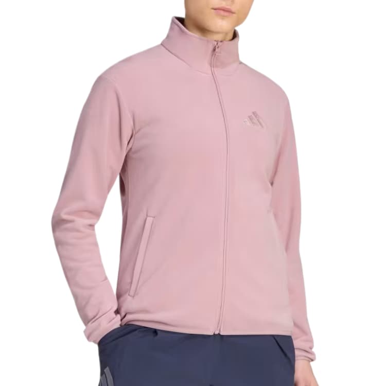 Adidas ESSENTIALS Fleece Tops Magical Purple Stand Collar Moderate