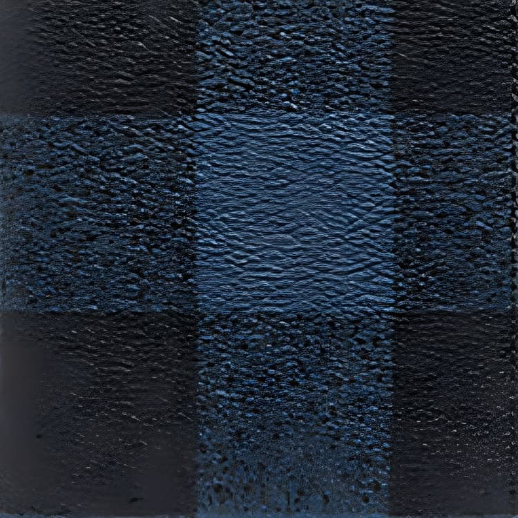COACH Coated Canvas Passport Holder Blue/Black Antique Nickel