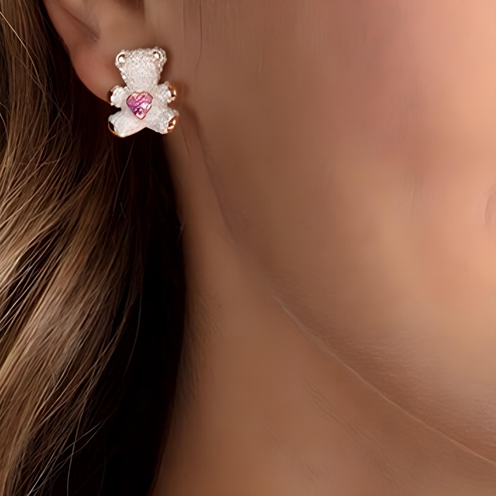 Swarovski Stud Earrings White