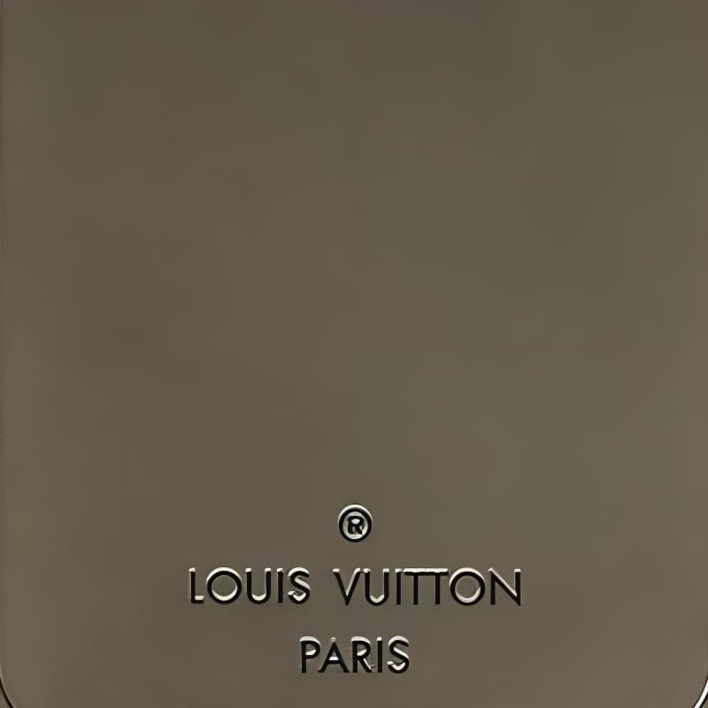 LOUIS VUITTON Metal Bag Accessory Luggage Tag Black Gray
