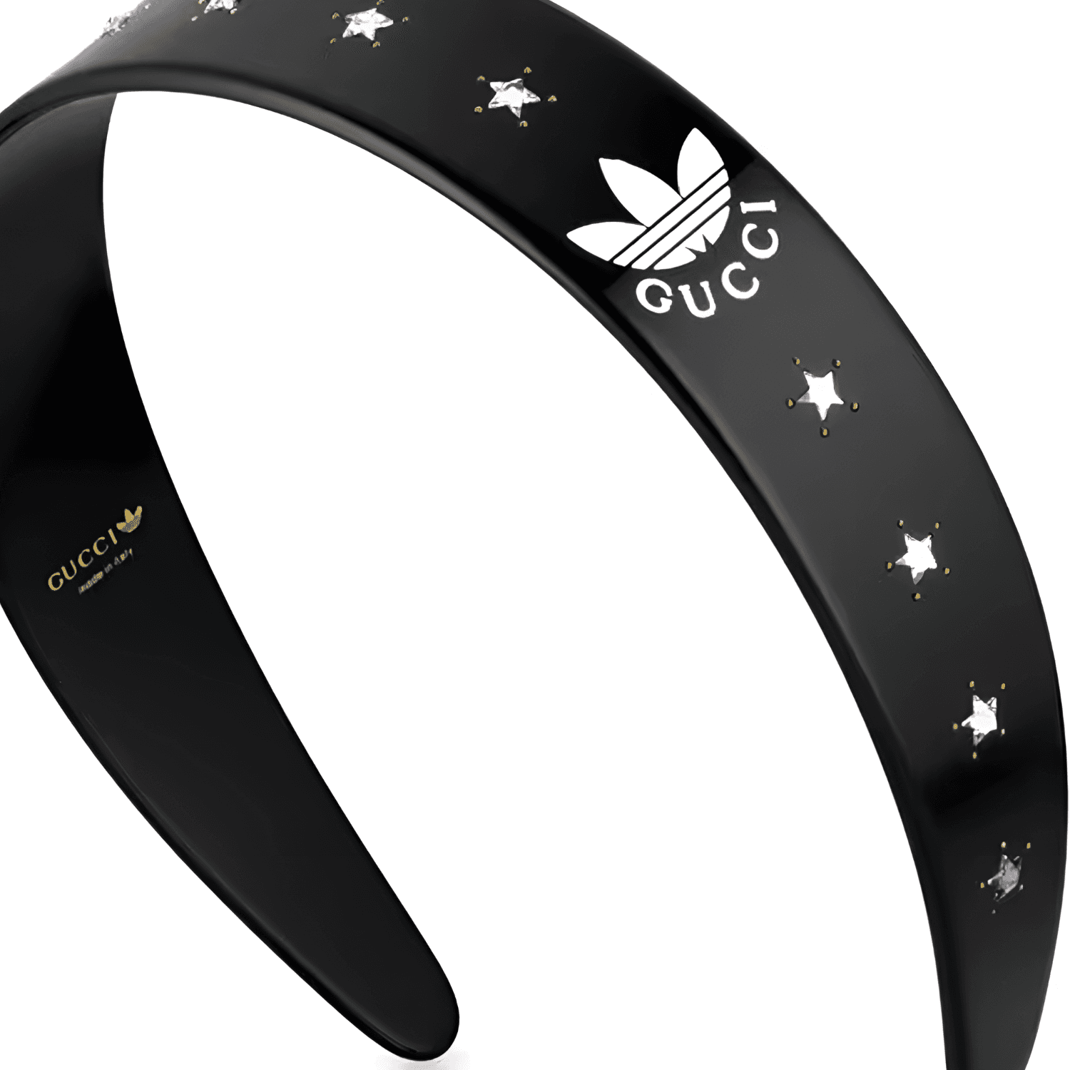 GUCCI Adidas X Gucci Collaboration Collection Resin Headbands Black