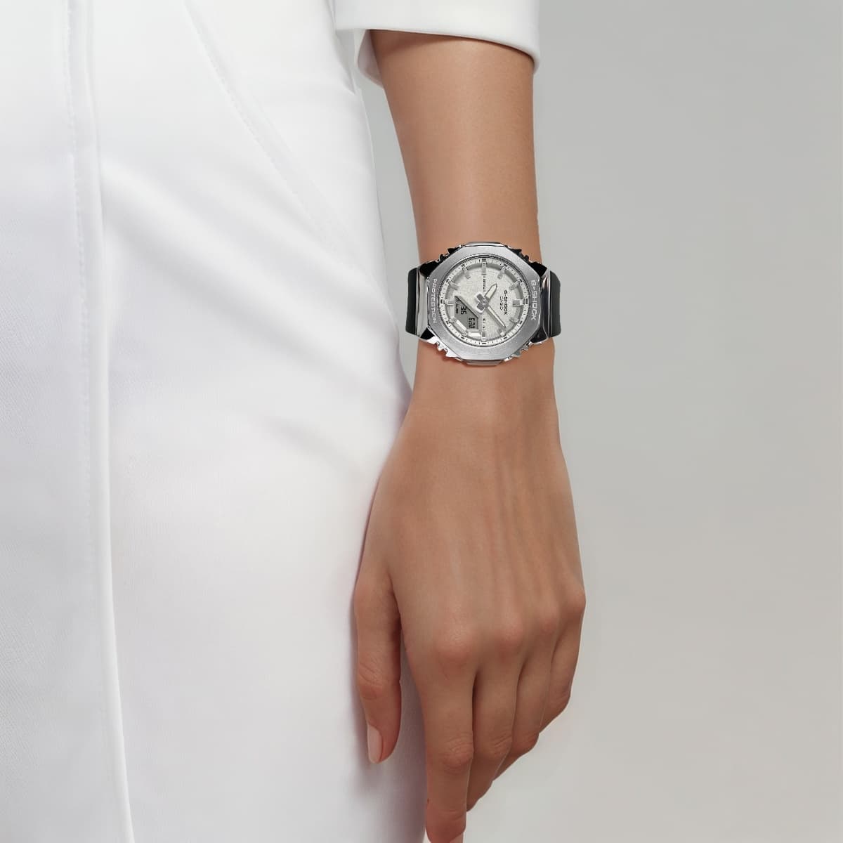 CASIO DIGITAL Quartz Movement Resin Strap Watch Watch Gray Dial