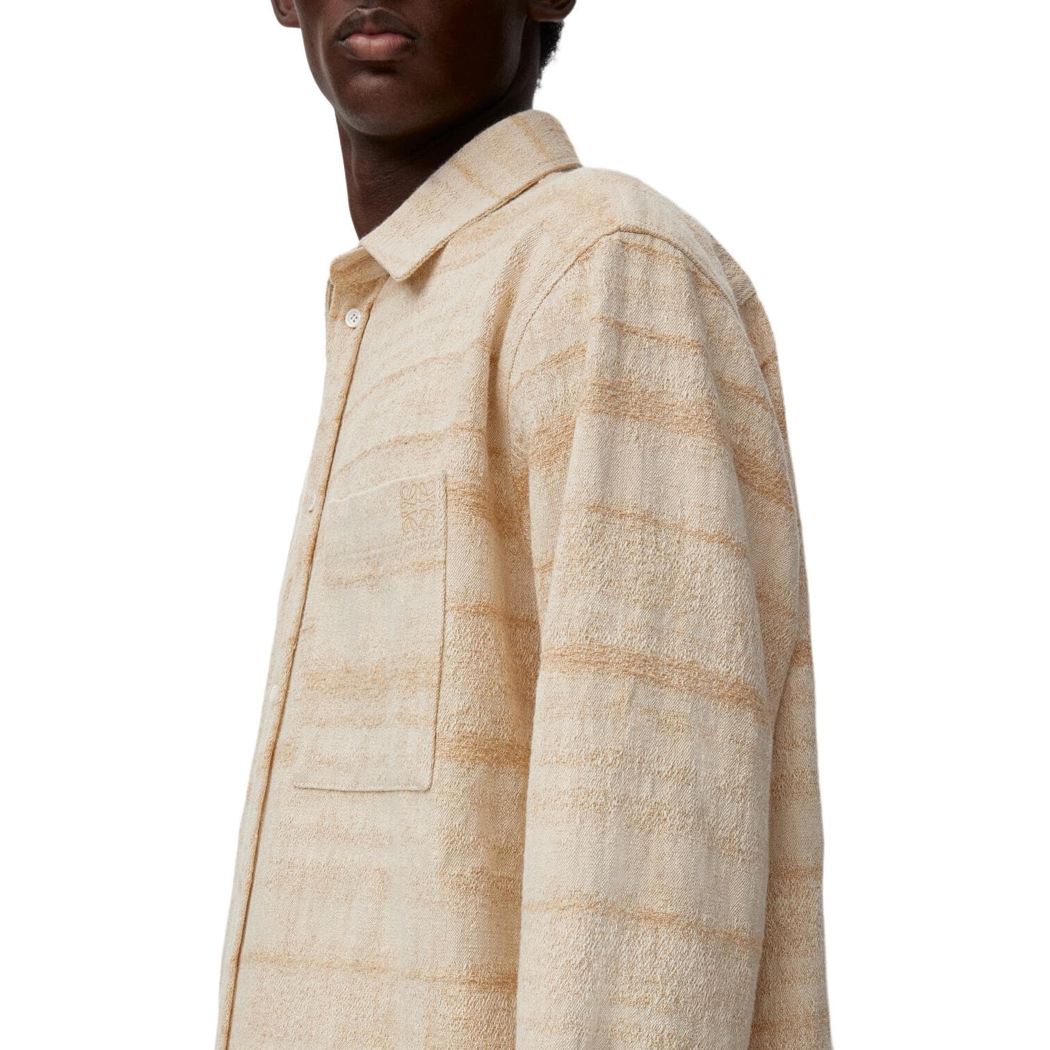 LOEWE Shirts Sand Lapel Moderate Denim