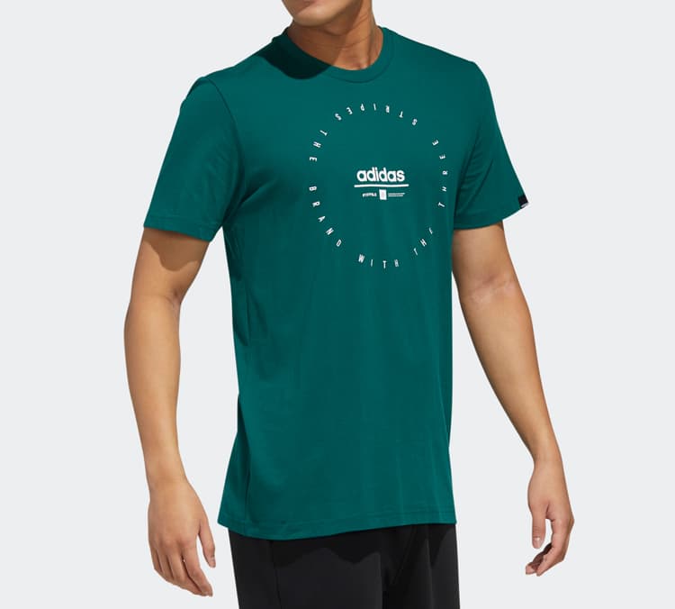 Adidas T Shirt Preppy Green