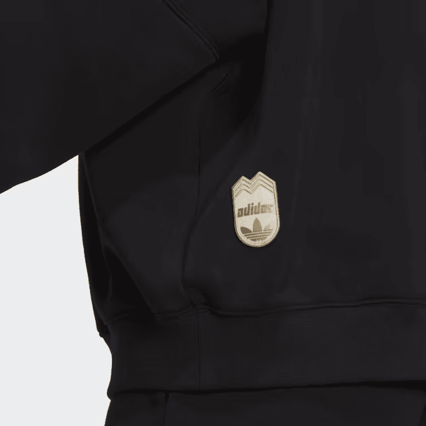Adidas Sweatshirts Black Hooded Moderate Regular
