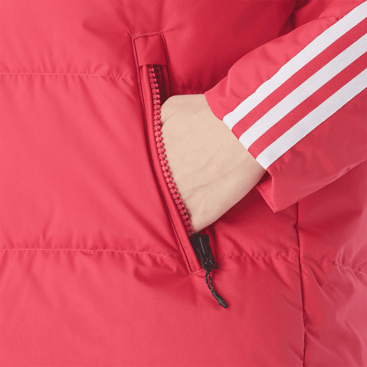 Adidas Down Jackets Pink Hooded Thickened Other