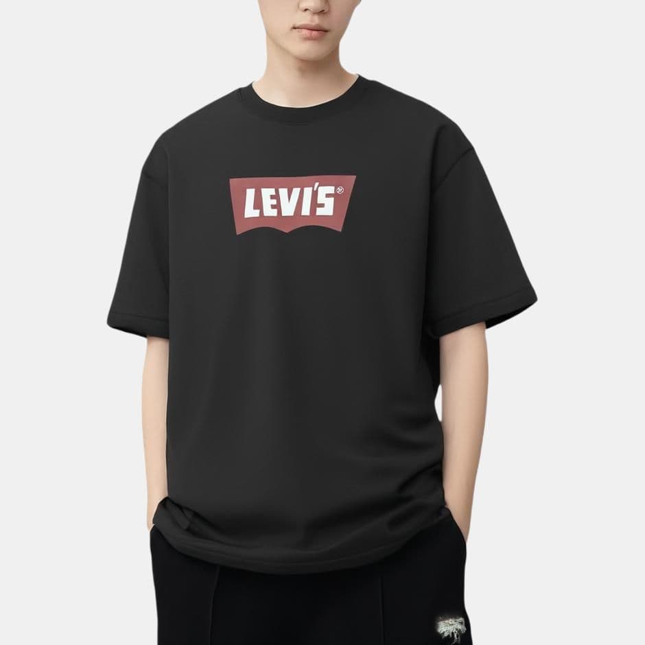 Levi's TShirts Black Crew Neck Moderate