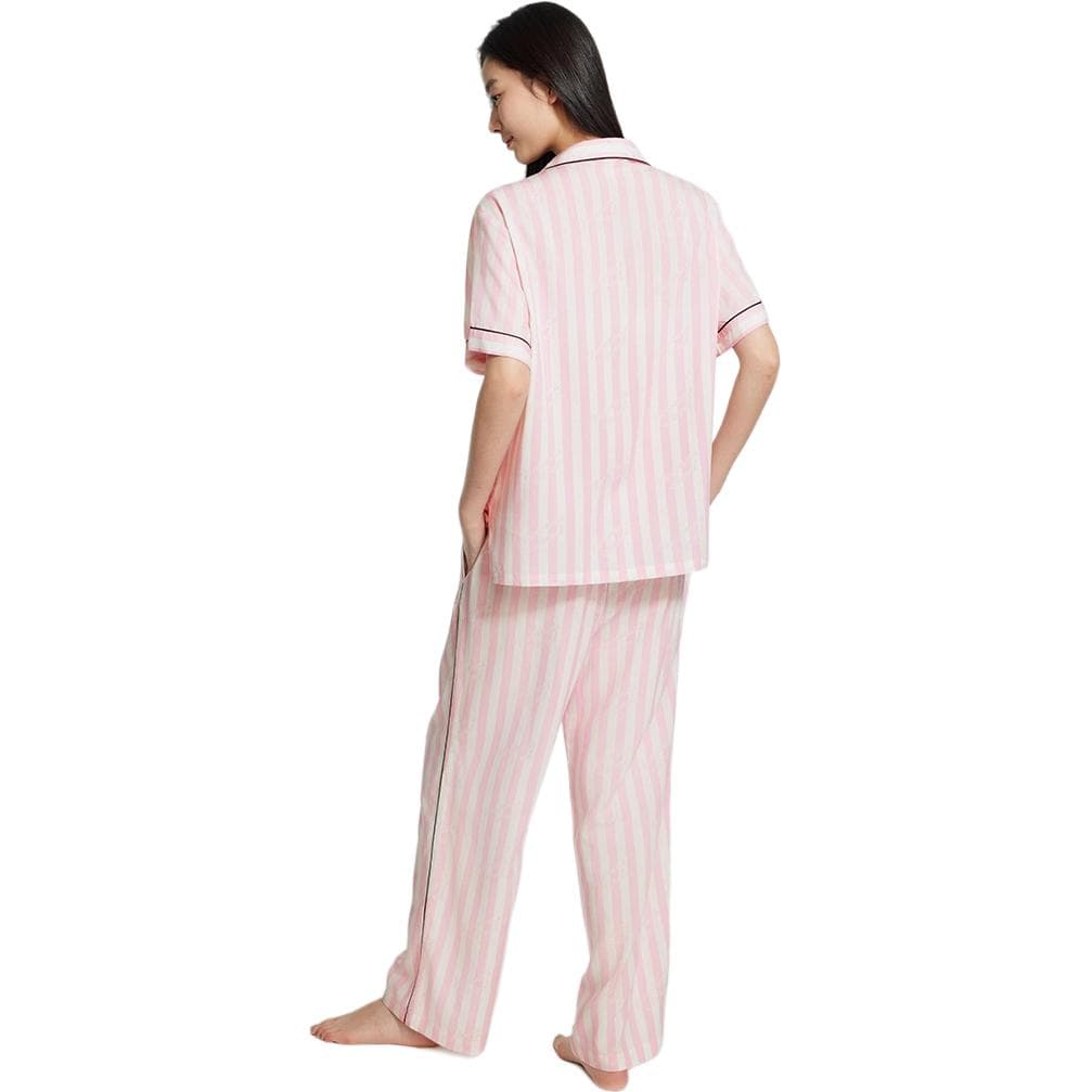 Victoria's Secret Pajama Set Pink Stripes